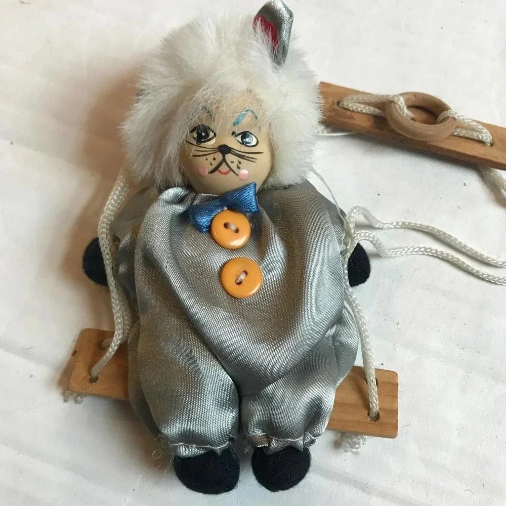 Unique vintage Doll ( cat painted face)